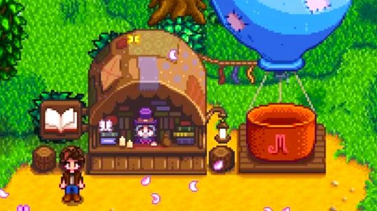 Livreiro Stardew Valley, um novo NPC na atualização 1.6