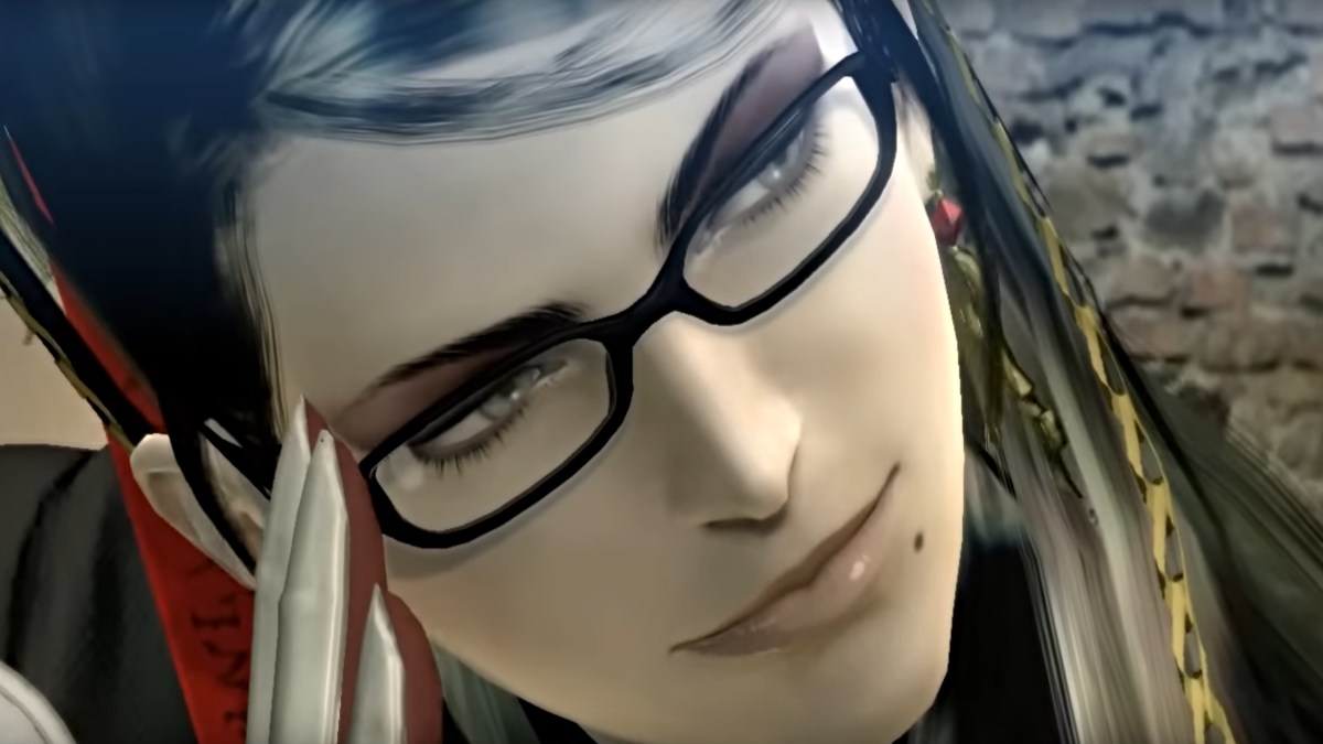 Bayonetta aparecendo na cena final de Bayonetta