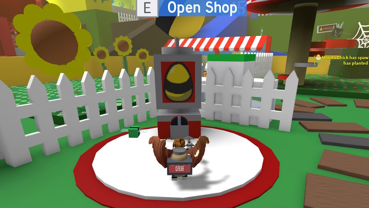 Chegando à loja básica no Roblox Bee Swarm Simulator