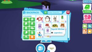 Roblox Adopt Me Sticker Pack Display