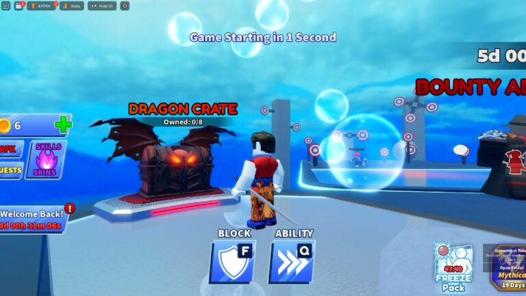 Roblox Blade Ball Dragon Chest Area