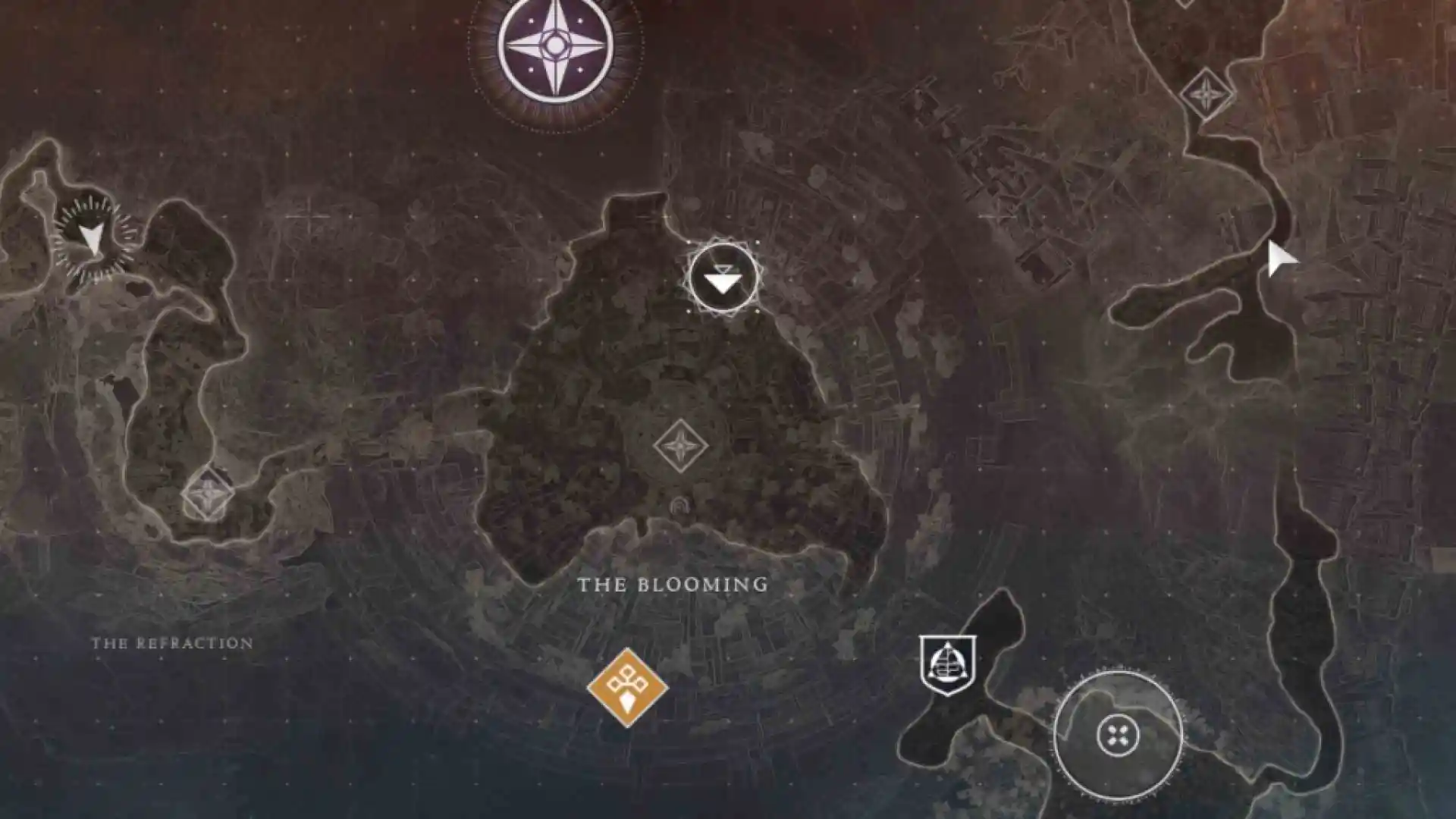 Localização do mapa da atividade paranormal em Destiny 2 The Blooming Deep