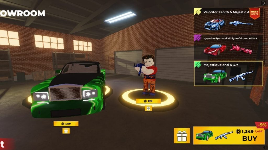 Loja de carros Roblox Dusty Trip Majestique