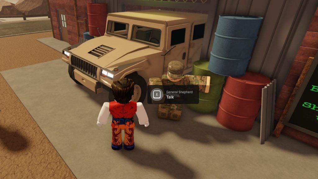 Roblox Dusty Trip Humvee General Shepard