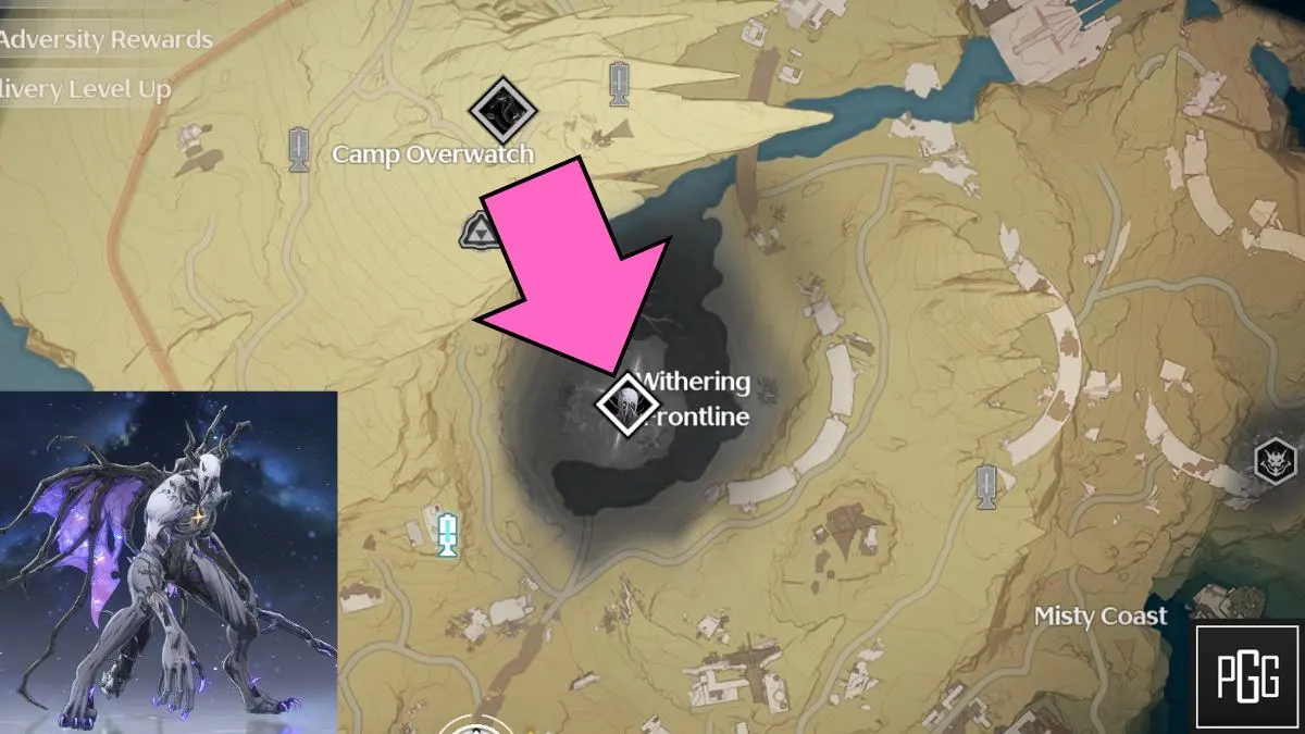 Localização do mapa Thundering Mephis em Wuthering Waves