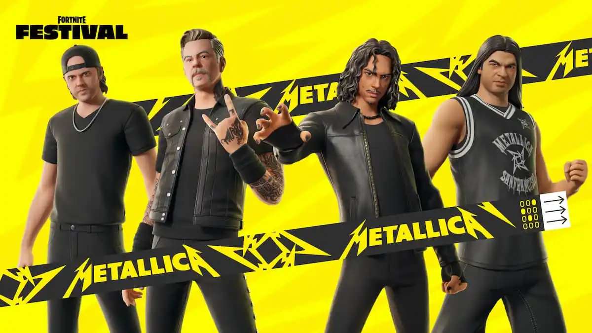 Skins da banda Metallica em Fortnite