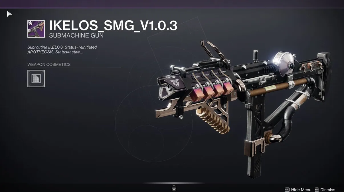 Ikelos_SMG_V1.0.3 SMG em Destiny 2