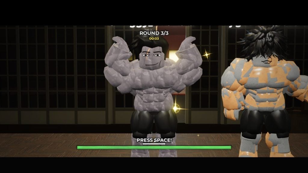 Vitória na competição Roblox Gym League