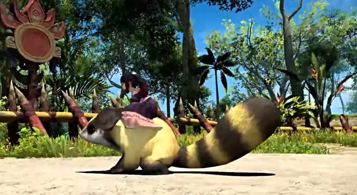 Montagem Sugar Glider em Final Fantasy XIV