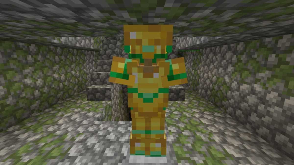 O acabamento da armadura selvagem no Minecraft