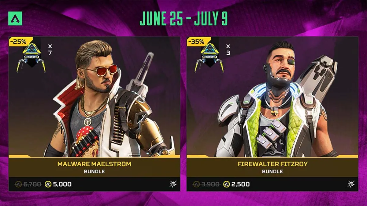 Pacotes de loja de eventos Apex Legends Double Take