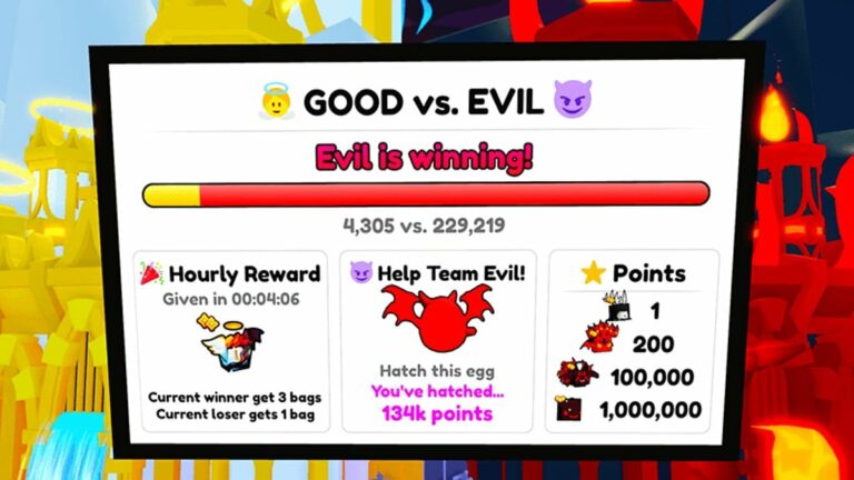 Pet Simulator 99 Ps 99 Good Vs Evil Board