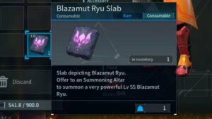 Onde encontrar fragmentos de laje para o ataque Blazamut Ryu em Palworld