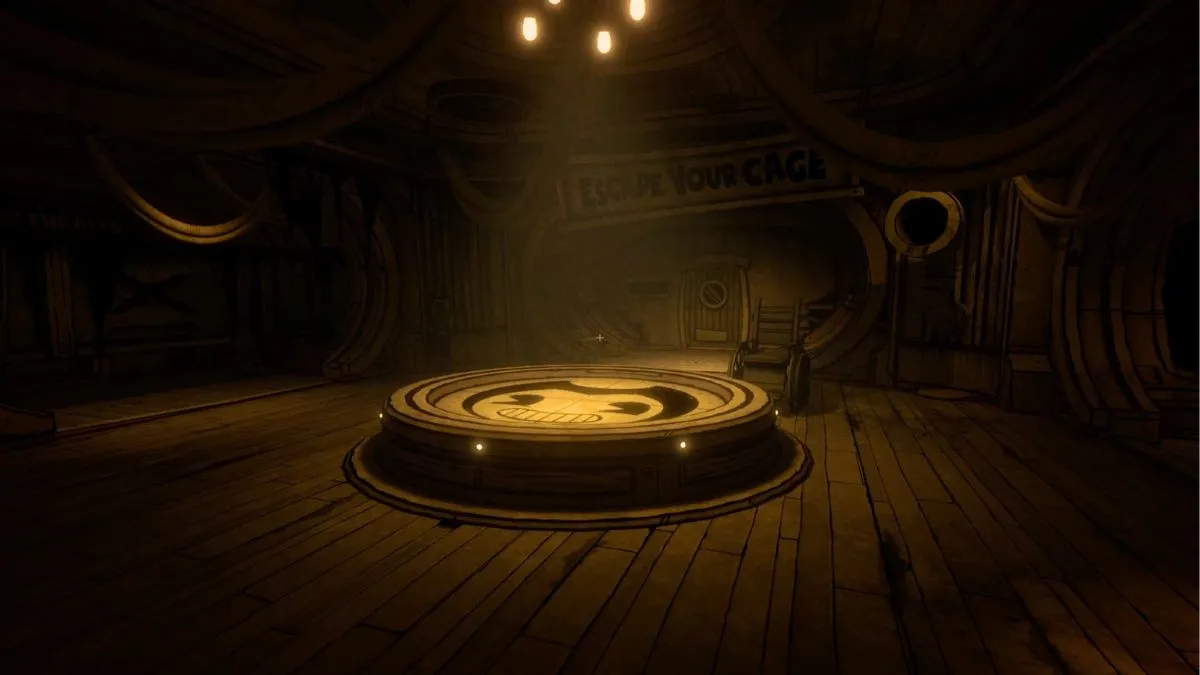 Sala de palco de Bendy: segredo da máquina