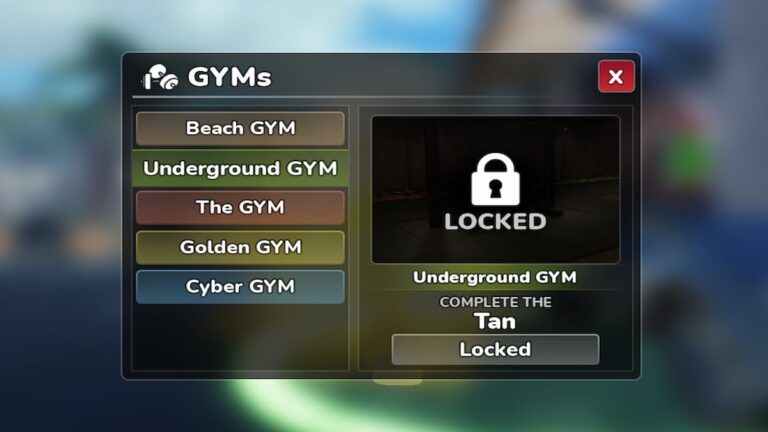 Roblox Gym League Unlocking Gyms Window