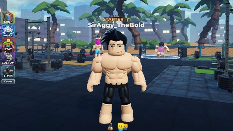 Mucles de exibição da Roblox Gym League