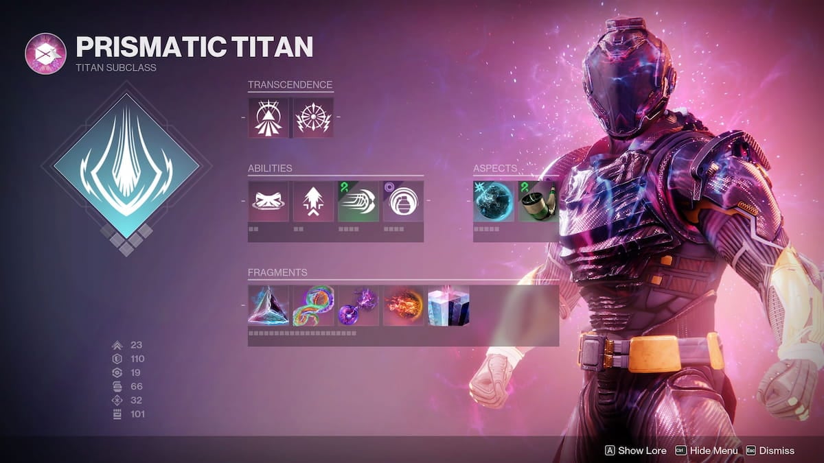 Habilidades do Titã Prismático em Destiny 2