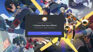 Como entrar no grupo oficial do Zenless Zone Zero no Discord