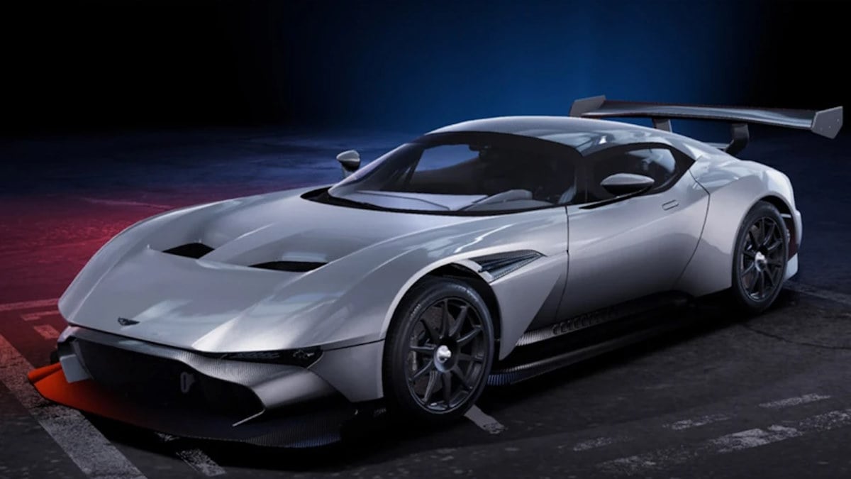 O Aston Martin Vulcan na garagem em NFS Heat