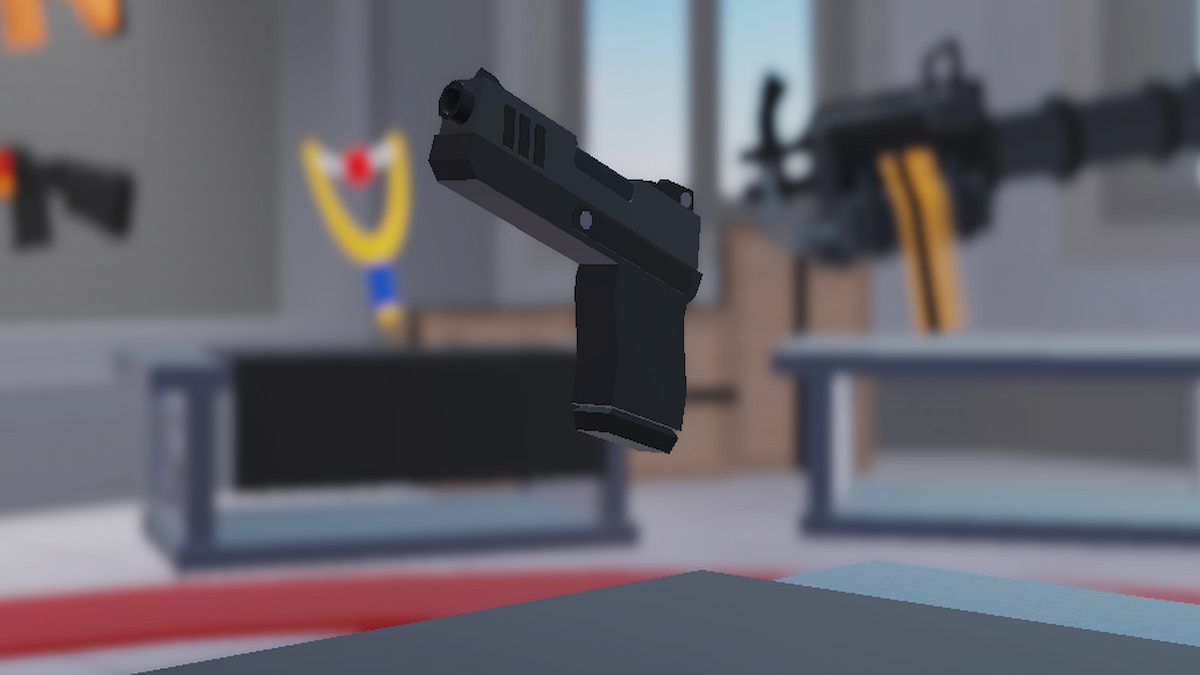 A arma de mão em Roblox Rivals