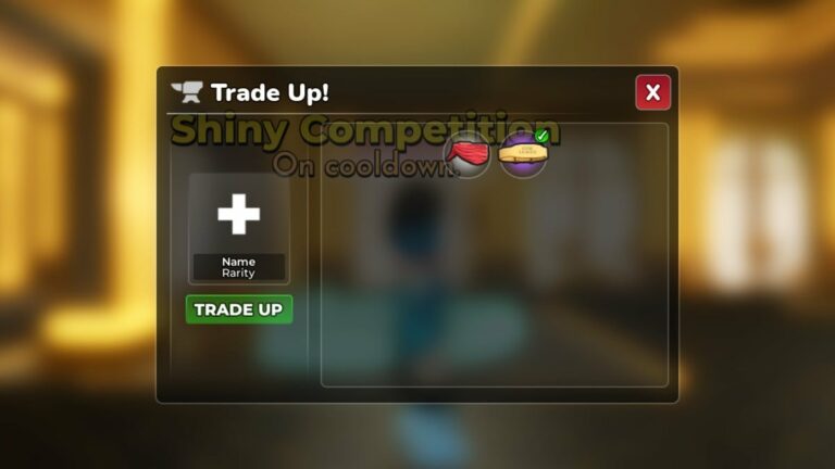 Gym League Trade Up Menu