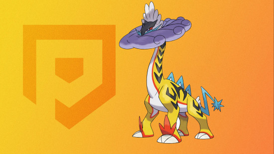 Melhor Pokémon da 9ª geração: Uma imagem do Raging Bolt de pé sobre quatro patas.