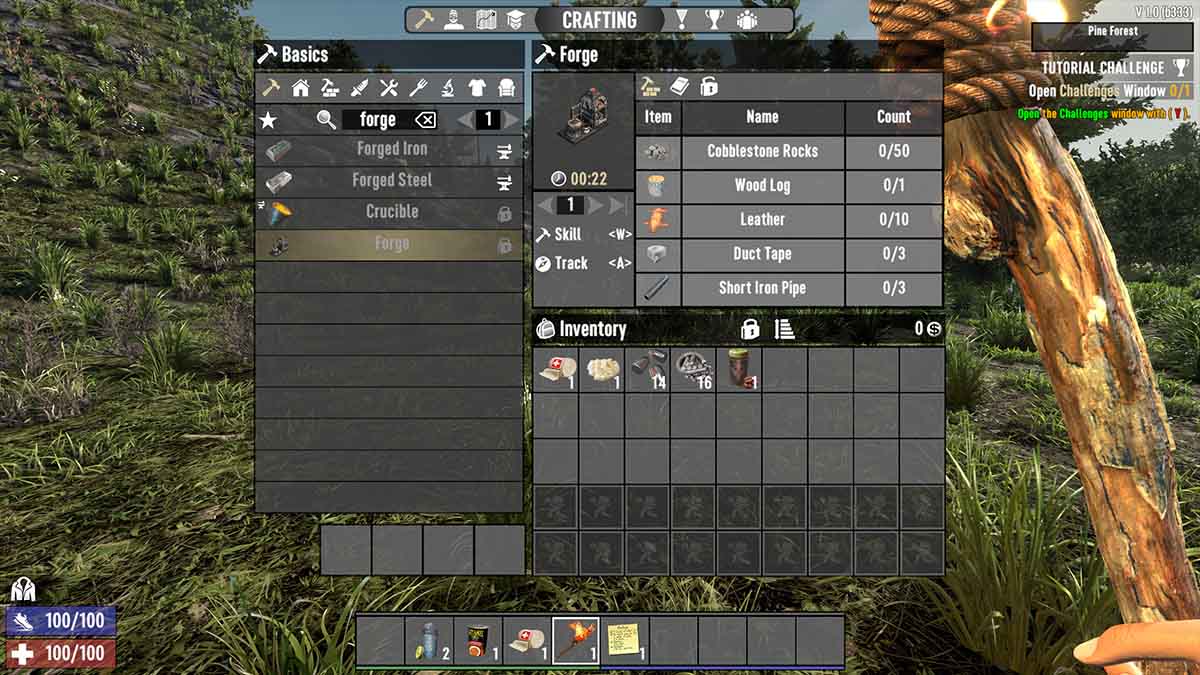 7 Days To Die criando menu forge