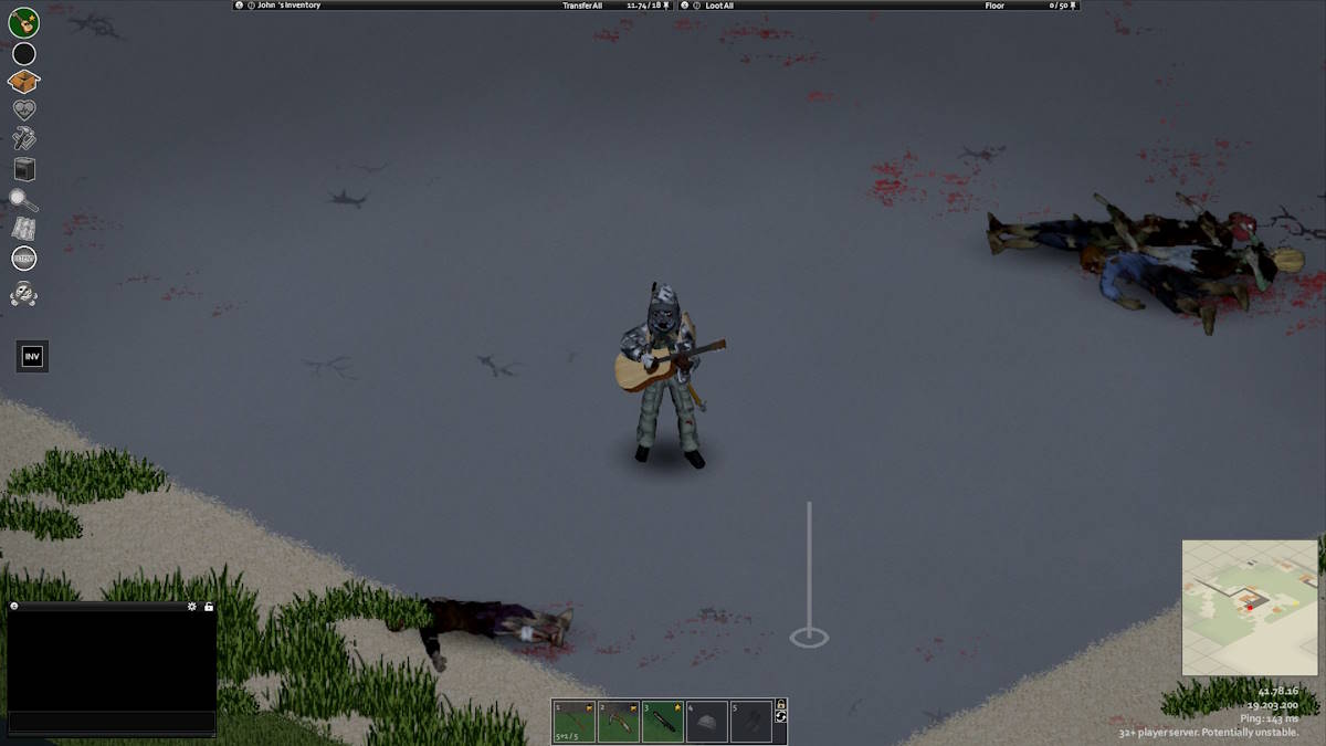 O mod Estilo de vida: Hobbies no Projeto Zomboid.