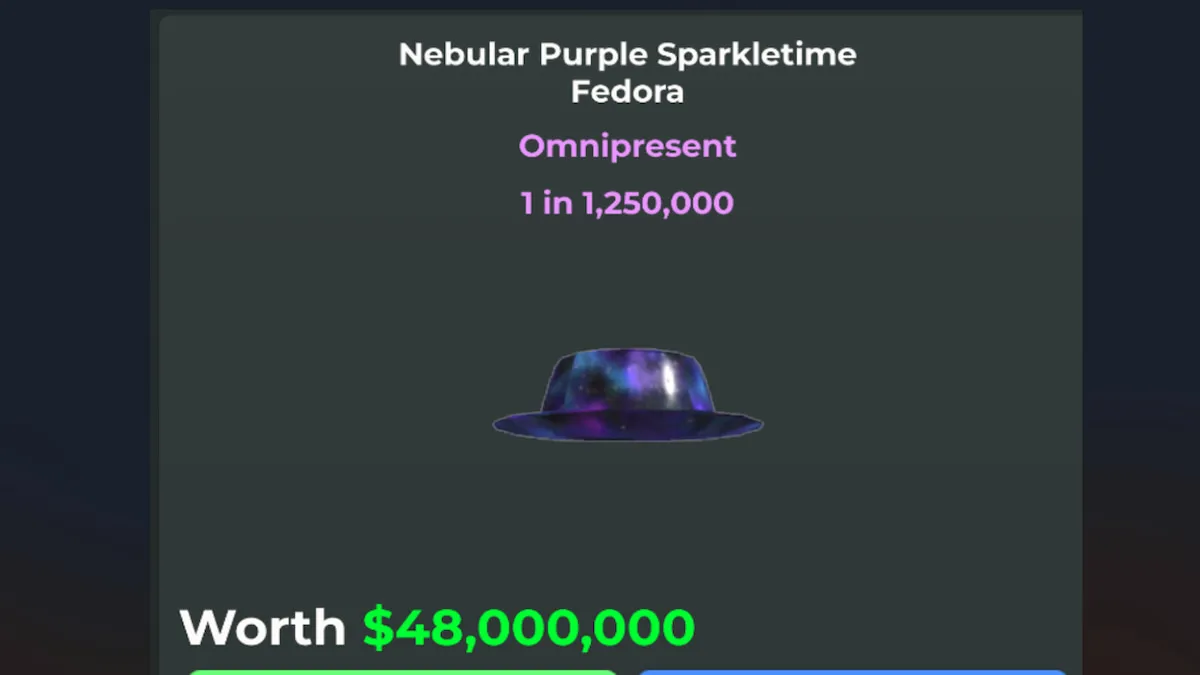 O item Nebula Sparkletime em Void Fishing