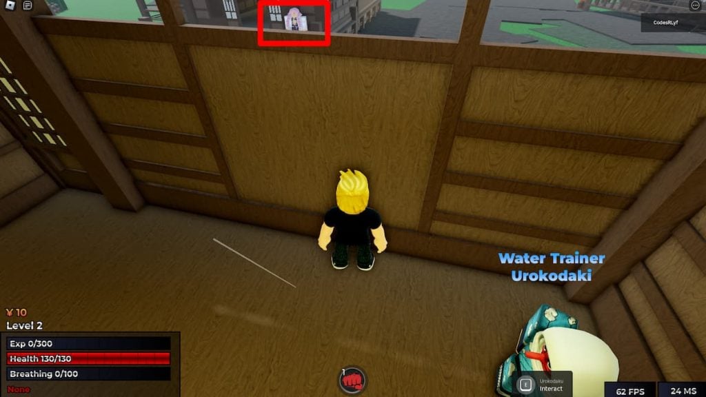 Roblox Weak Legacy 2 Love Trainer Praça Vermelha Dentro da Casa Perto do Treinador de Água