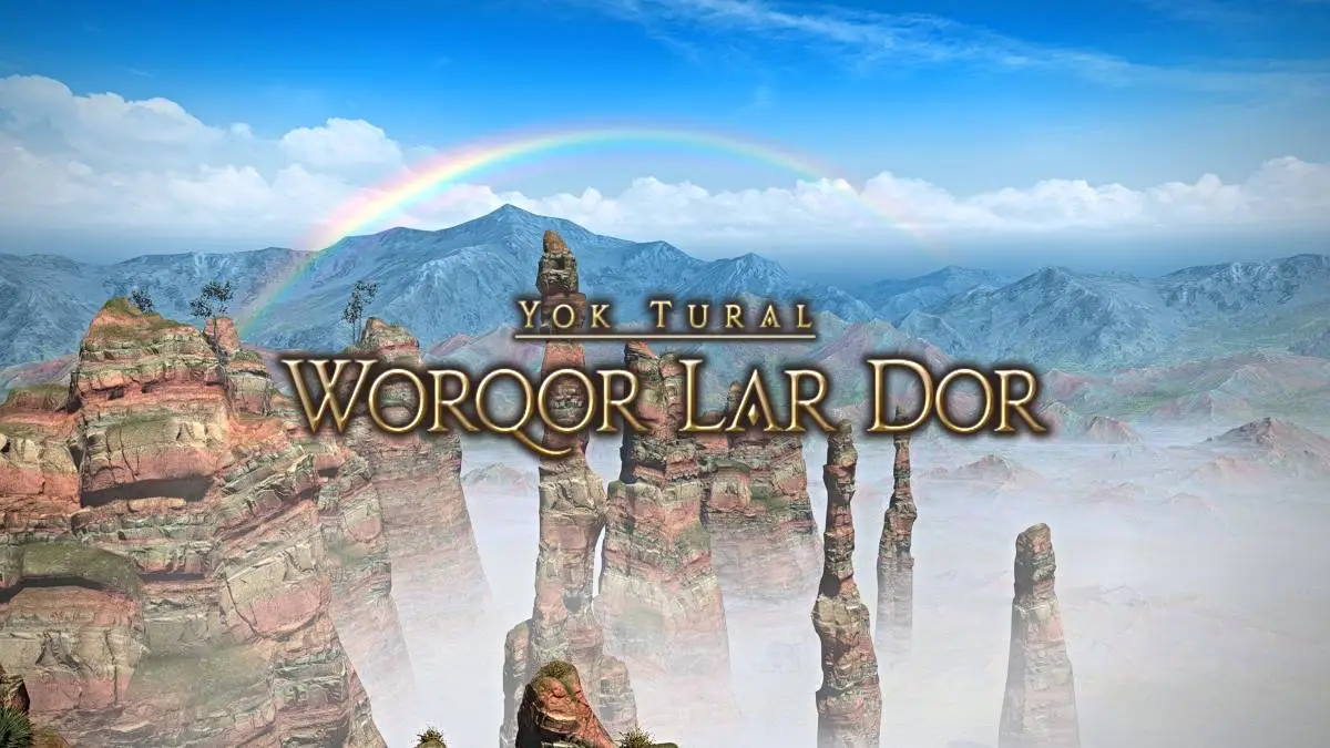 A introdução ao julgamento de Warqor Lar Dor em Final Fantasy XIV