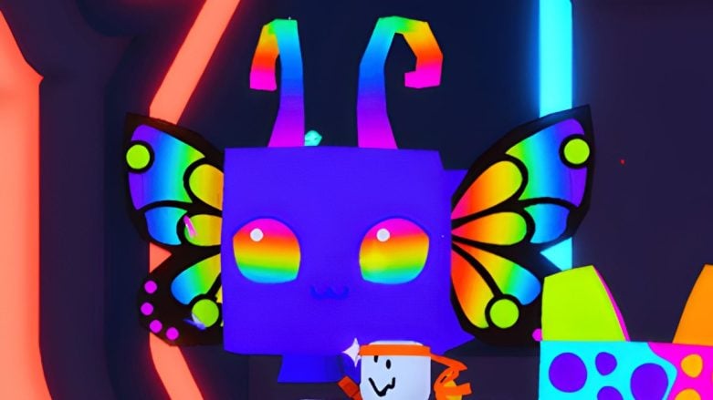 Pet Simulator 99 Ps99 Rave enorme Butterfly Disco Atualização 7