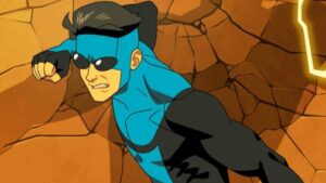 Criador de Invincible provoca a era "mais sombria" com novo traje azul