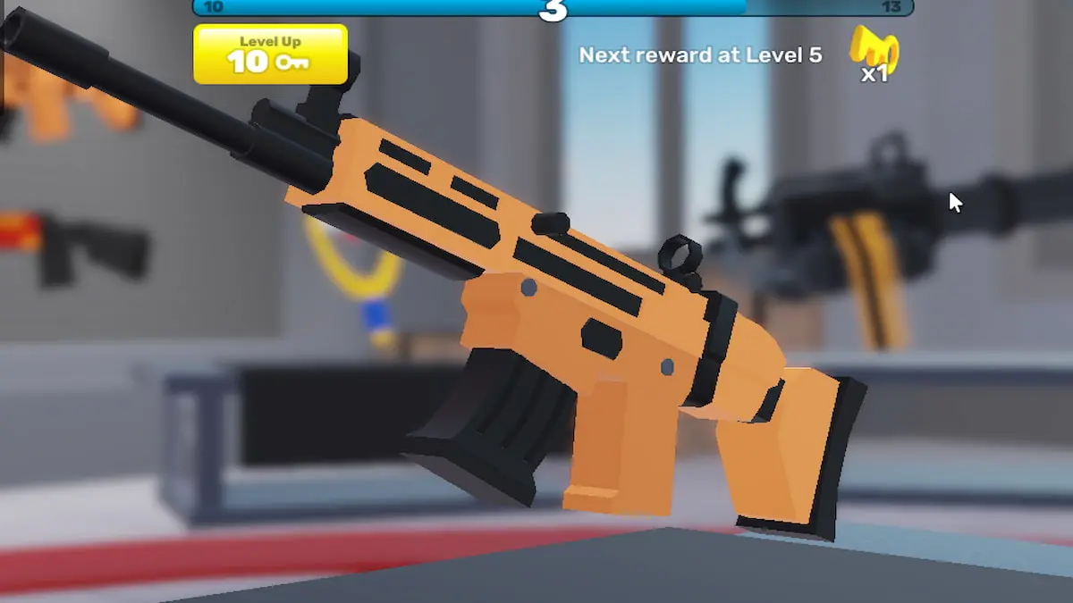 A arma de rifle de assalto em Roblox Rivals