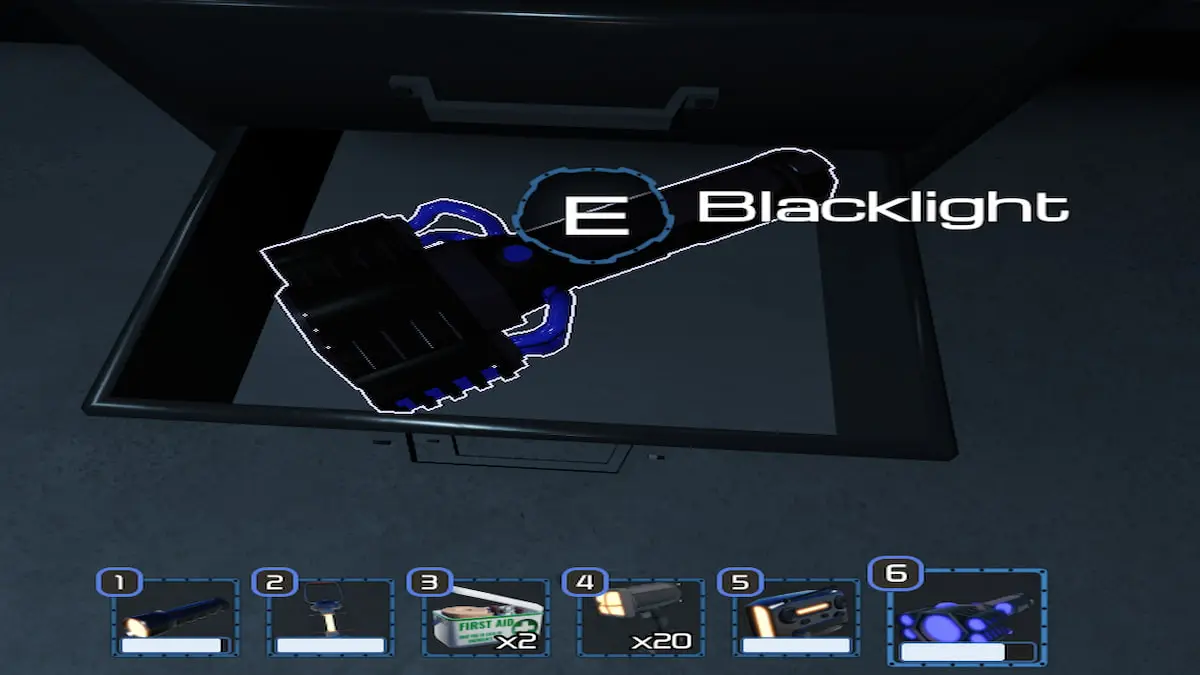 O item Blacklight na pressão do Roblox