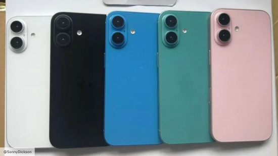 imagem vazada das cores do iphone 16 em modelos fictícios