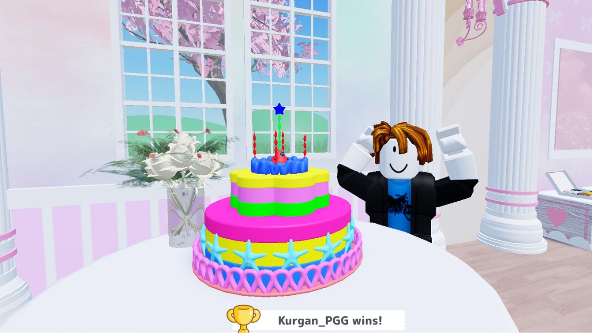 bolo pirulito em Cake Off! Roblox