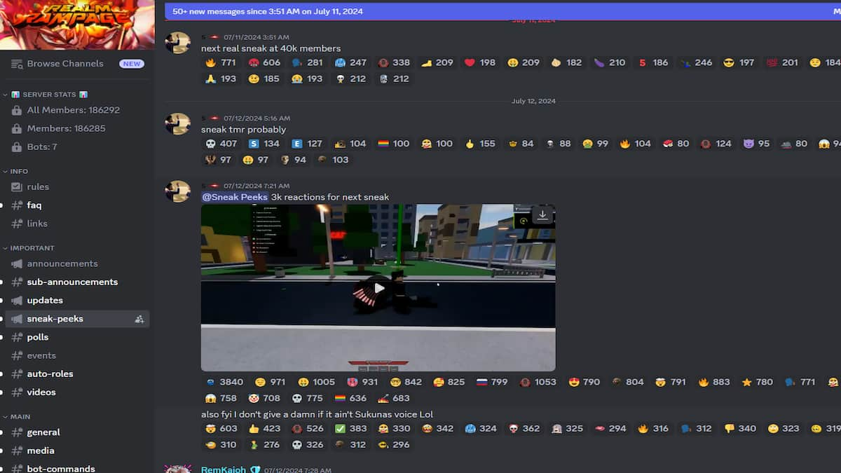 Canal Discord do Realm Rampge