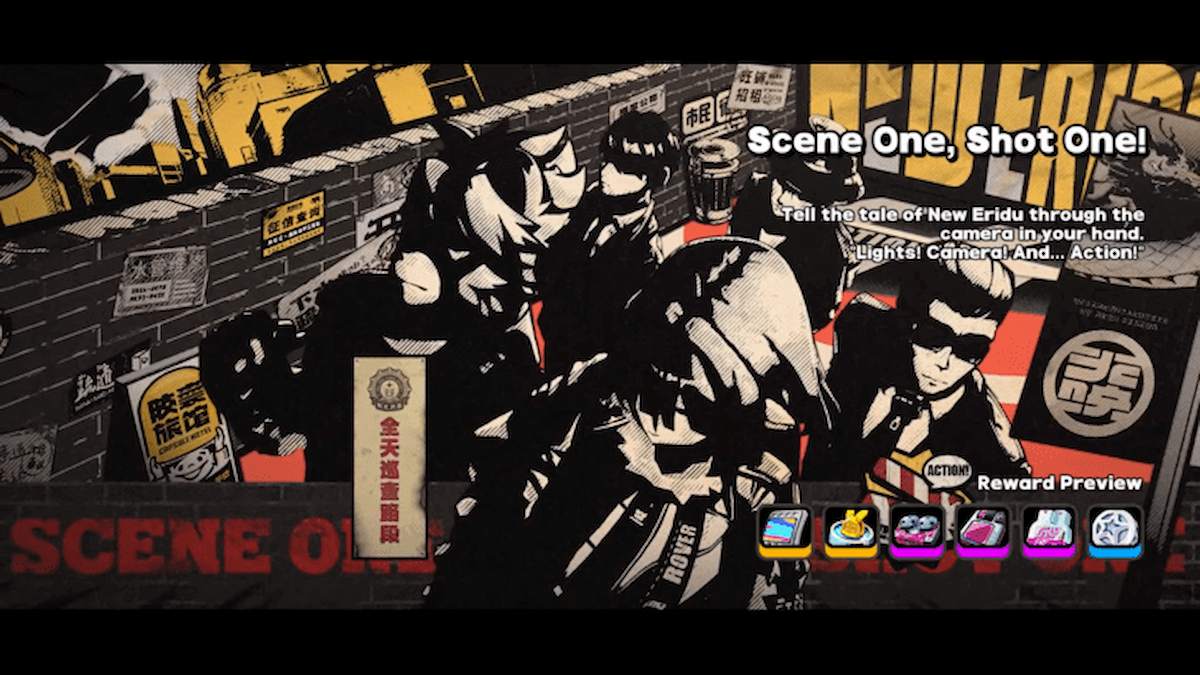 O banner do evento Scene One, Shot One! na Zenless Zone Zero.