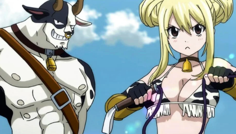 Cosplay viral de Fairy Tail reúne Lucy Heartfilia e Taurus