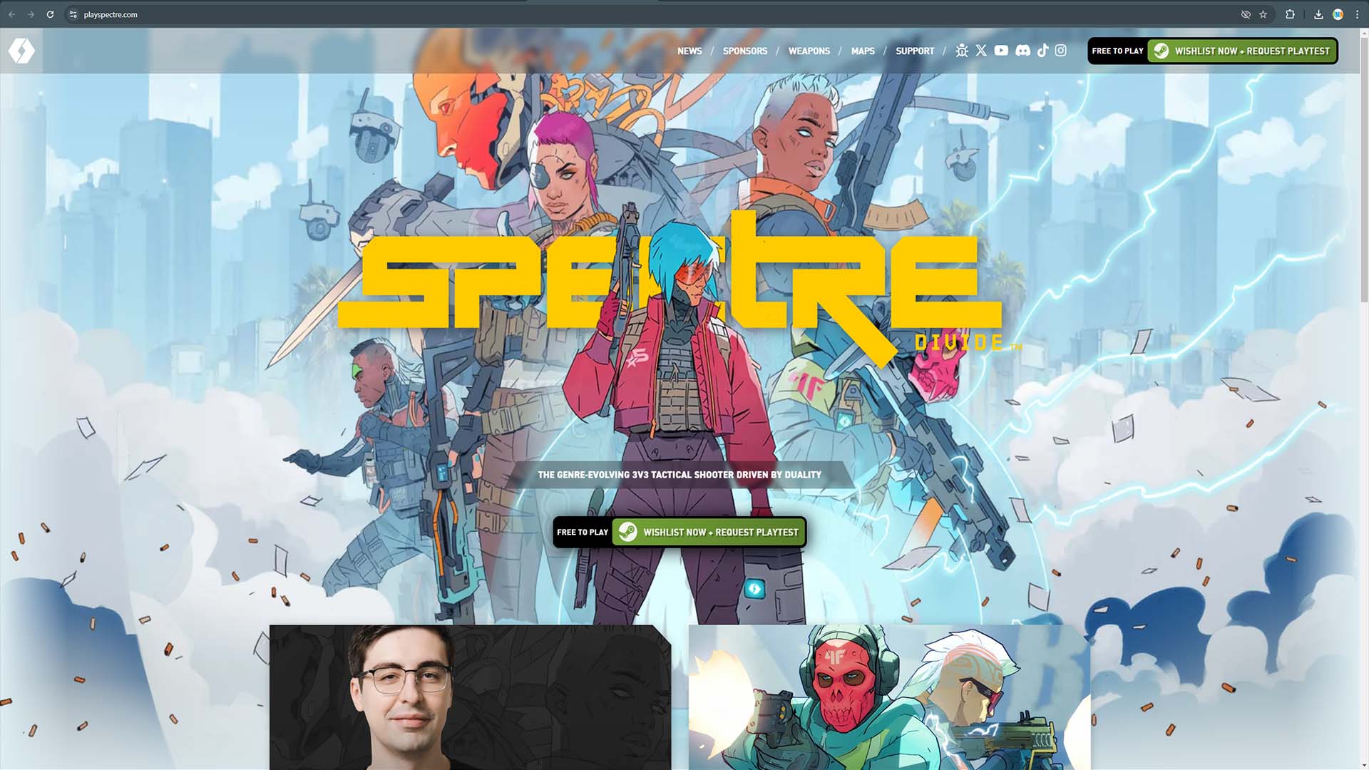 Site oficial do Spectre Divide