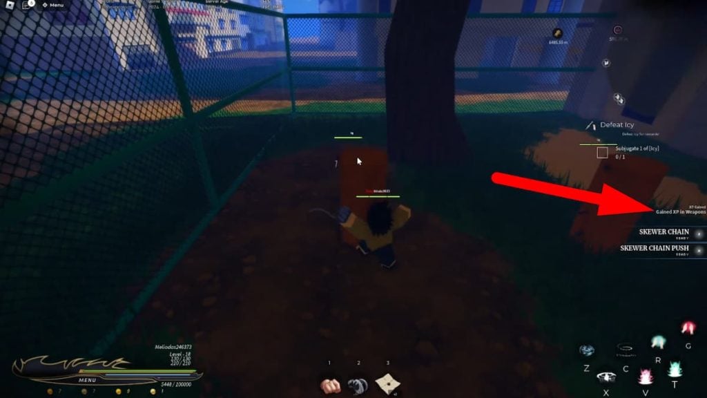 Roblox The Time Of Ninja Arma XP Ganha