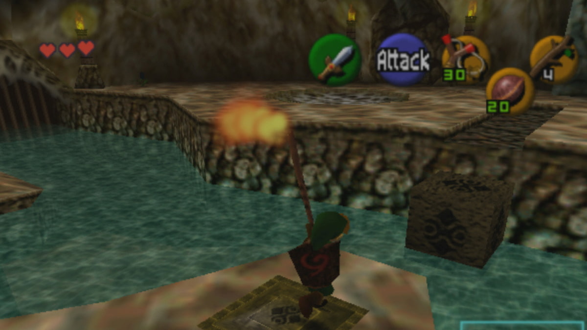 Jogando o Legend of Zelda Ocarina of Time original