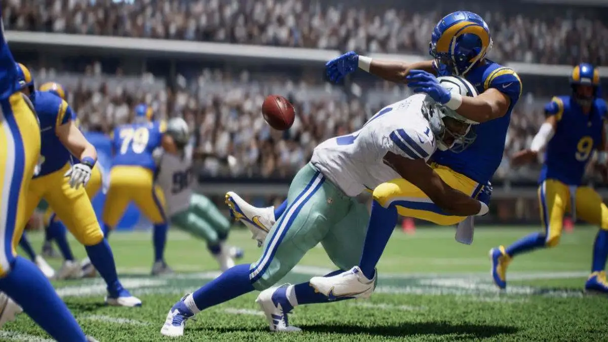 Jogador do LA Rams sendo demitido no Madden 25