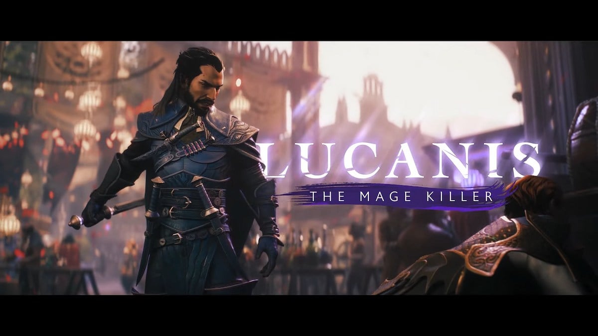 Lucanis no trailer oficial de Dragon Age: The Veilguard.