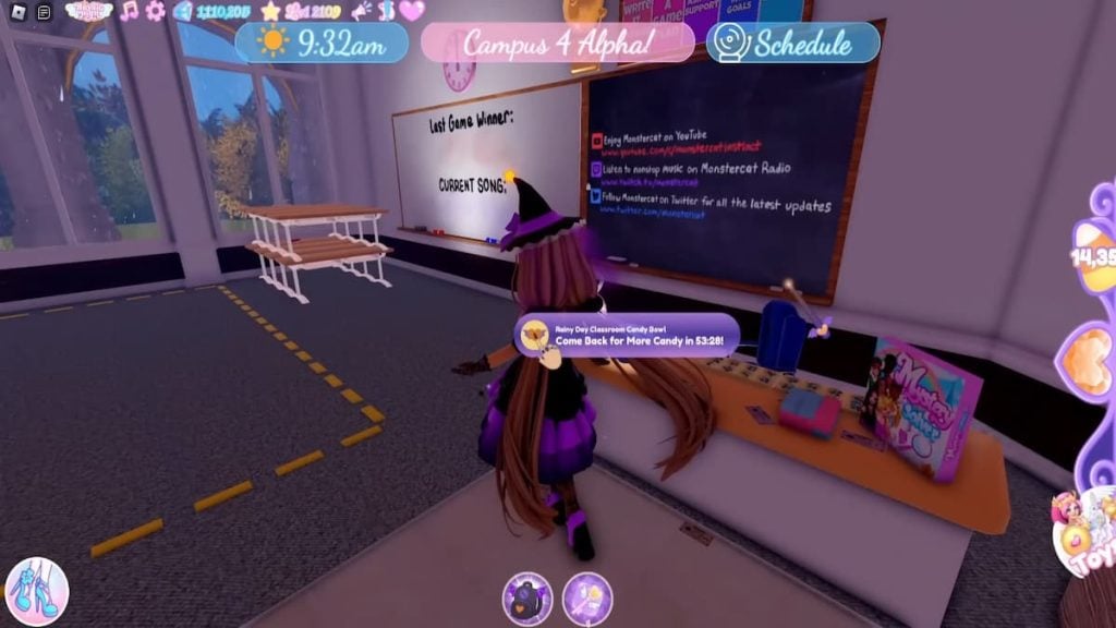 Tigela de doces para sala de aula musical Roblox Royale High