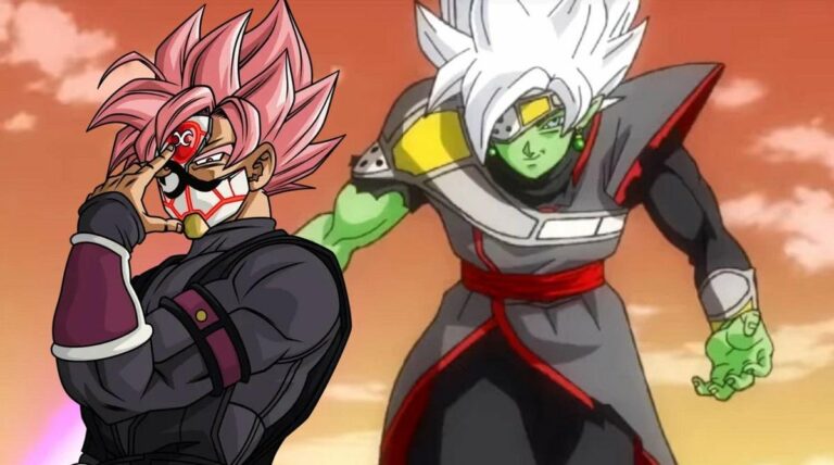 Cosplay de Dragon Ball une os heróis Zamasu e Goku Black