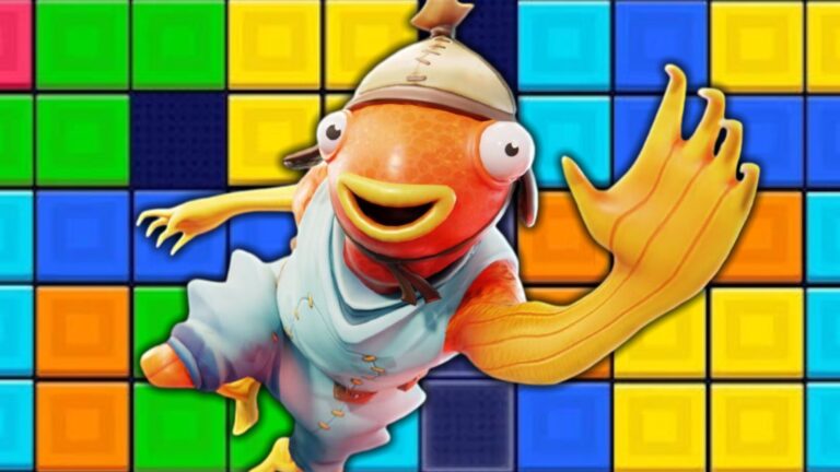 Tetris se encaixa na experiência Color Climb! do Fortnite Creative