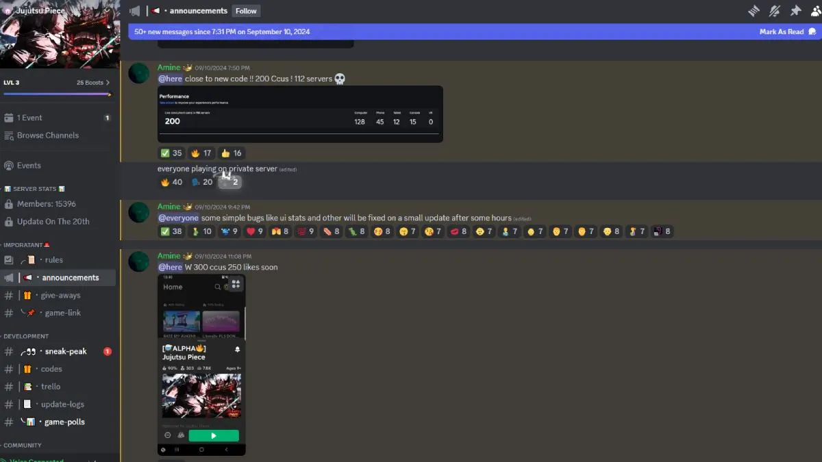 Servidor Discord de Jujutsu Piece