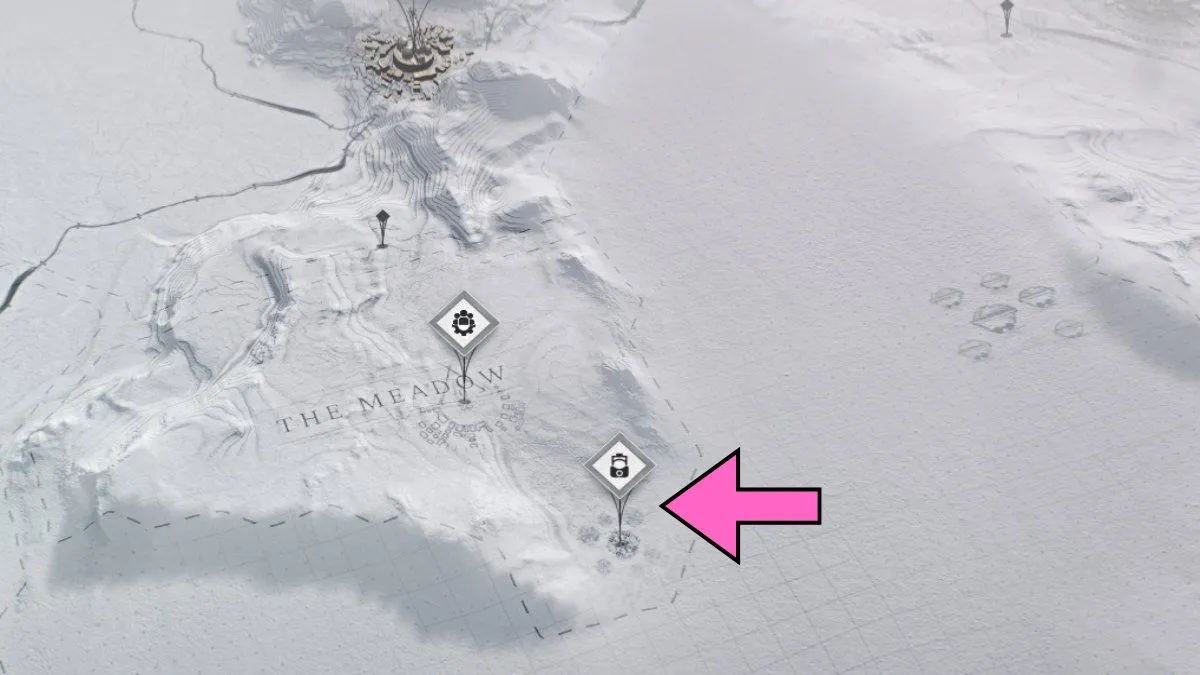 A localização do Meadow Core em Frostpunk 2